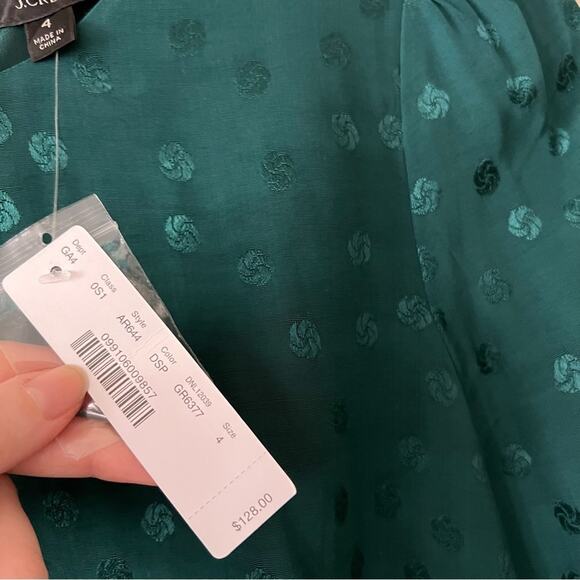 J. Crew Shift Dress in Jacquard Floral Dot - Picture 5 of 7